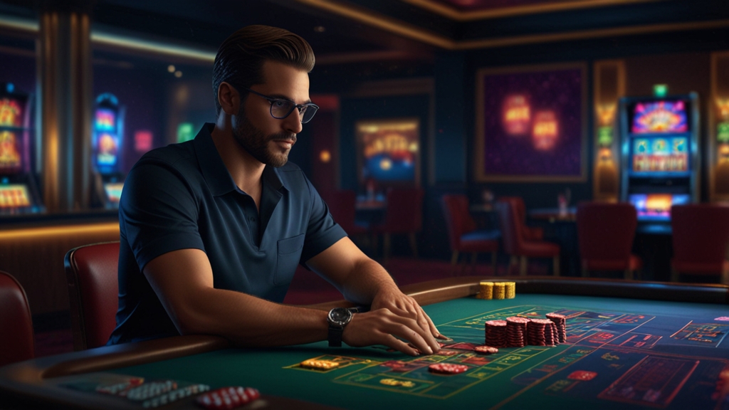 Bestandskunde erhält gezielten Bonuscode auf Tablet in dunklem Casino